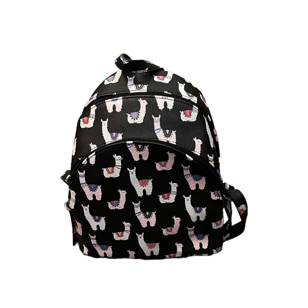 NWT Arizona Jeans & CO Llama Mini Backpack | Black New